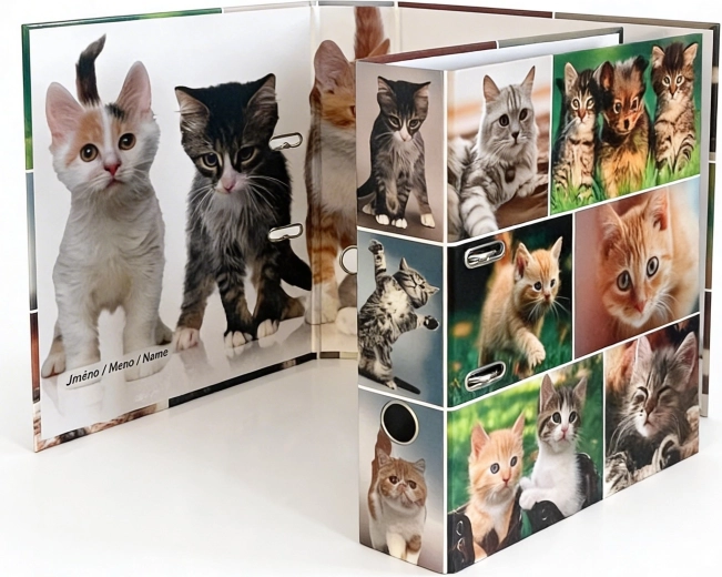Archivador de palanca de diseño A4 7,5 cm gatos
