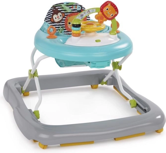 Andador BRIGHT STARTS Zig Zag Zebra, ajustable e interactivo