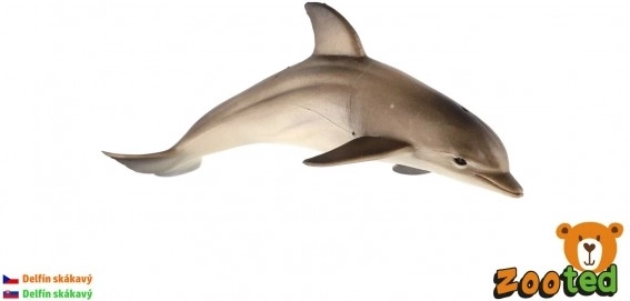 Figura de plástico de delfín nariz de botella de 12 cm