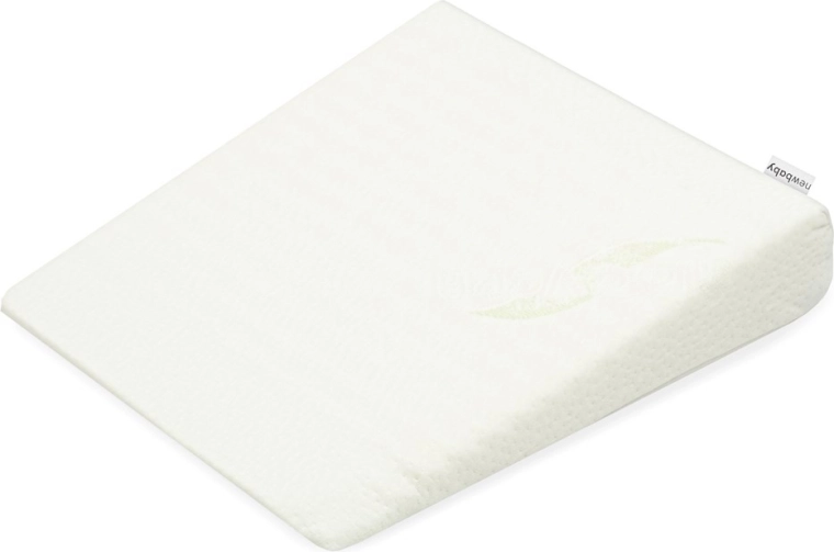 Almohada infantil posicionadora tipo cuña para cochecito Aloe Vera 38 × 30 × 7 cm