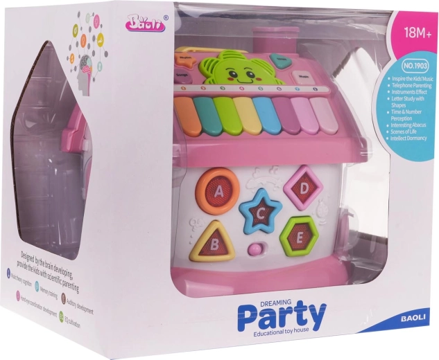 Casita educativa interactiva para niños – Rosa