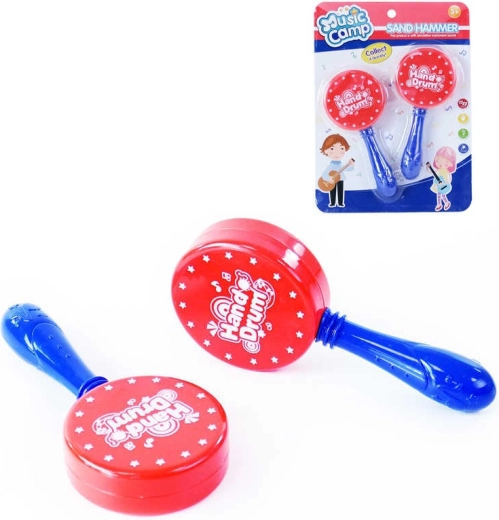 Maracas para niños de plástico blando, set de 2 piezas