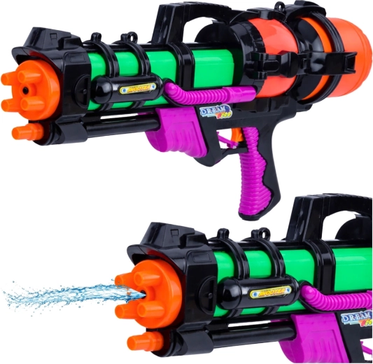 Pistola de agua grande de 60 cm con depósito de 1,25 l y alcance de 6 m