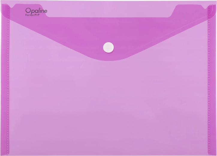 Carpeta con cierre a presión A4 OPALINE rosa