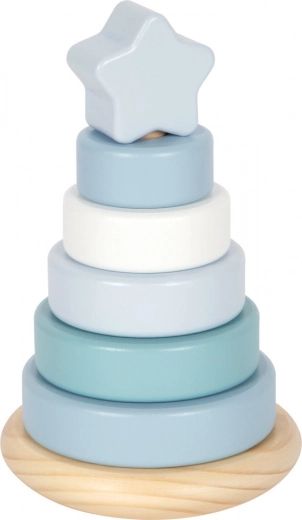 Torre apilable de madera Small Foot azul