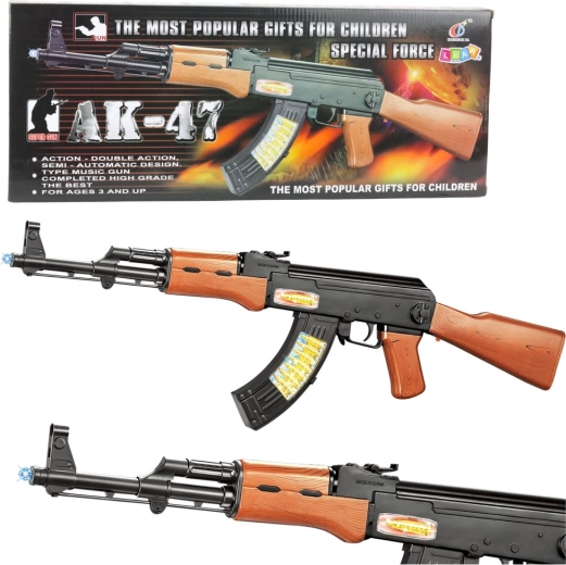 Juguete infantil AK-47 con luces y sonidos 68,5 cm
