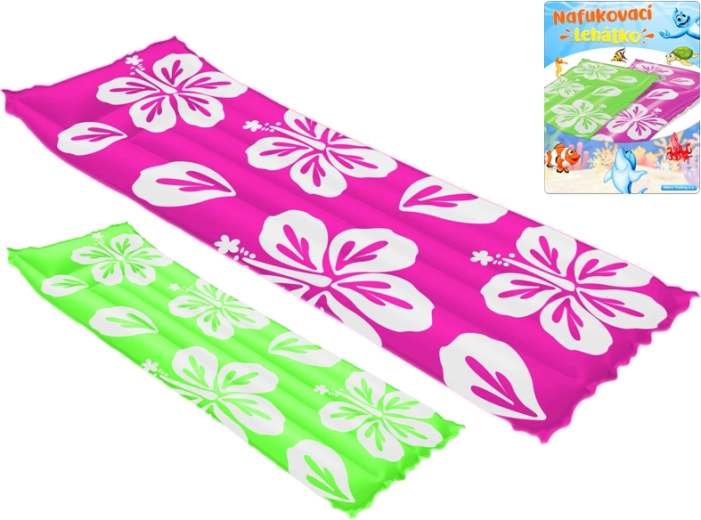 Colchón hinchable con flores 183 × 69 cm - 1 unidad