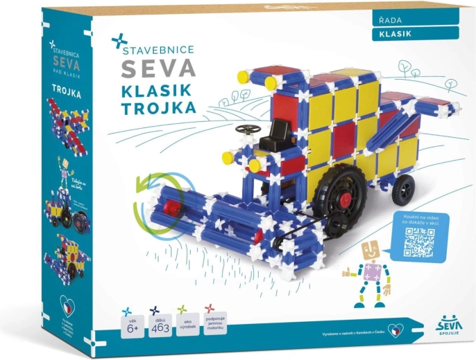 Juego de construcción Seva Klasik Trojka 464 piezas