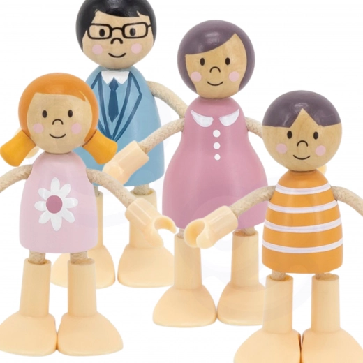 Familia de muñecas de madera PolarB – set de figuritas