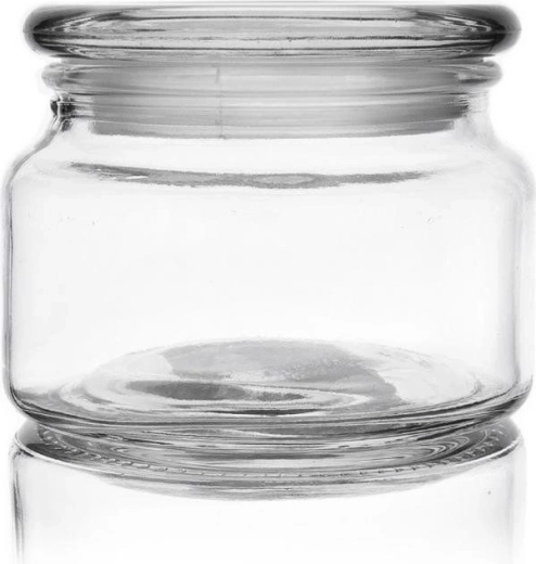 Tarro de vidrio para alimentos de 380 ml con tapa
