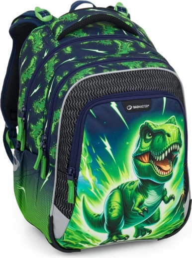 Mochila escolar Bagmaster LUMI 25 C dinosaurio