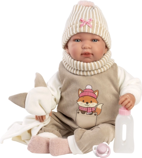 Muñeco bebé realista Llorens New born con sonidos 44 cm