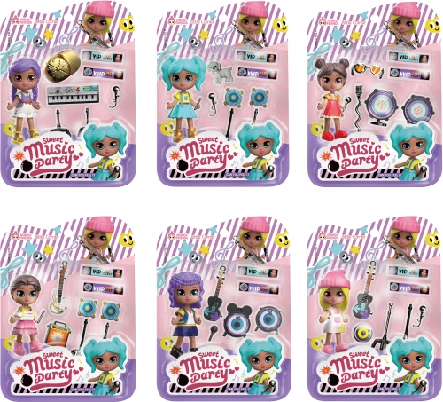 Muñeca con Instrumentos Musicales 9 cm