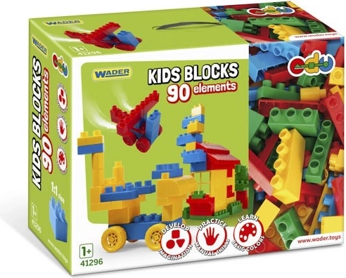 Juego de construcción de bloques Wader Kids Blocks – 90 piezas