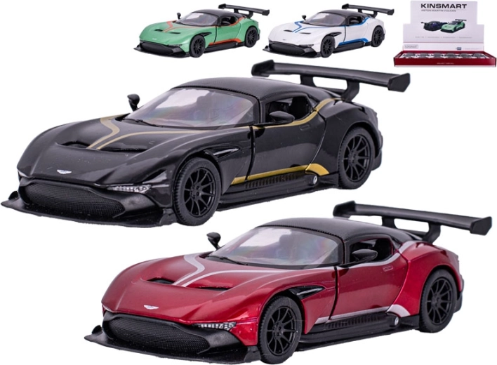 Modelo de coche metálico Aston Martin Vulcan 1:38 con retrofricción Kinsmart