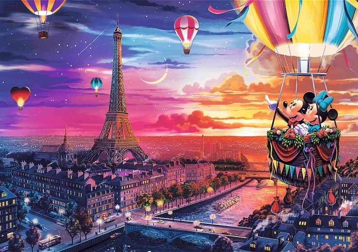 Puzzle TREFL Mickey y Minnie en París 1000 piezas