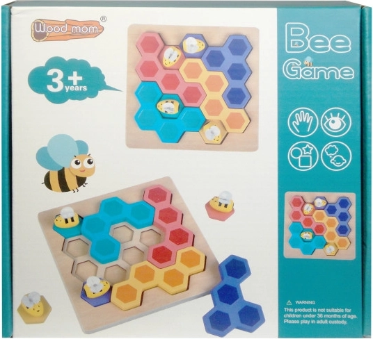 Juego educativo de madera Abejas y panal