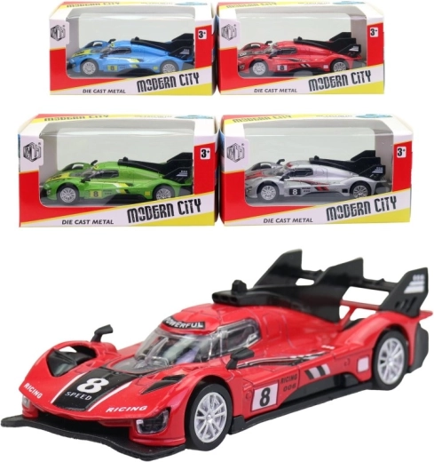 Coche de carreras metálico 11 cm