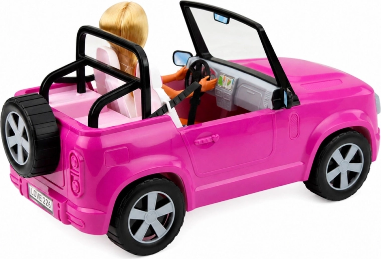 Gran cabriolet morado para viajes aventureros