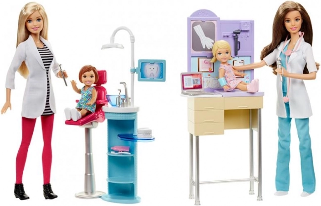 Set de juego Barbie profesiones con muñeca