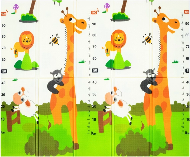 Diseño educativo de doble cara con animalitos
