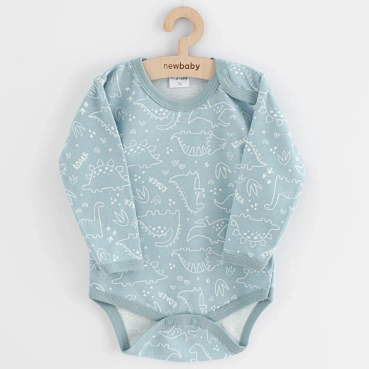 Body infantil New Baby Classic II dino color menta