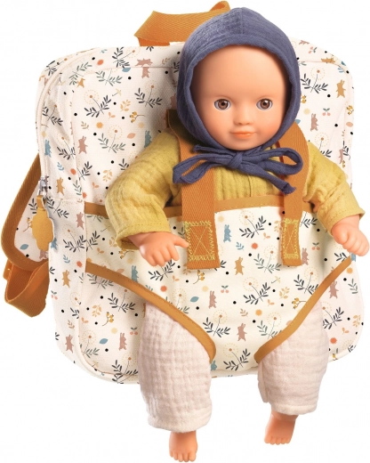 Mochila DJECO con portabebés para muñeca POMEA