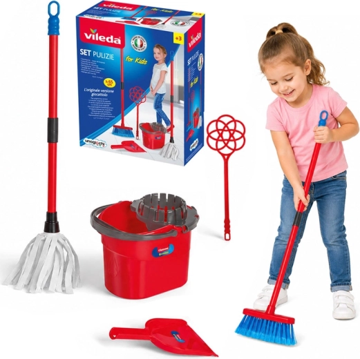 Vileda for kids set infantil de limpieza con mopa, cubo y escoba
