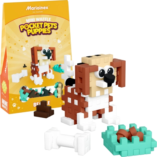 Set de construcción Mini Waffle Pocket Pets – beagle