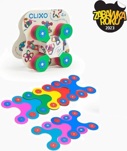 Clixo tiny & mighty set de construcción magnético 9 piezas