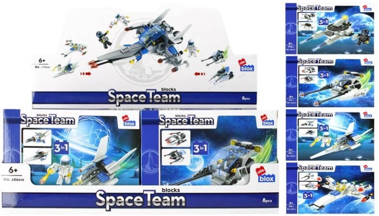 Set de construcción caza espacial 3 en 1 – 4 variantes