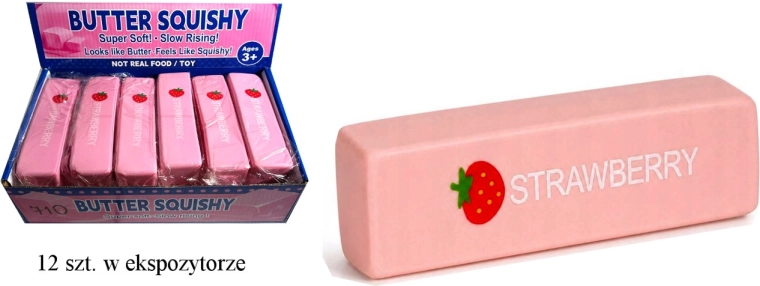 Gniotek antiestrés mantequilla rosa