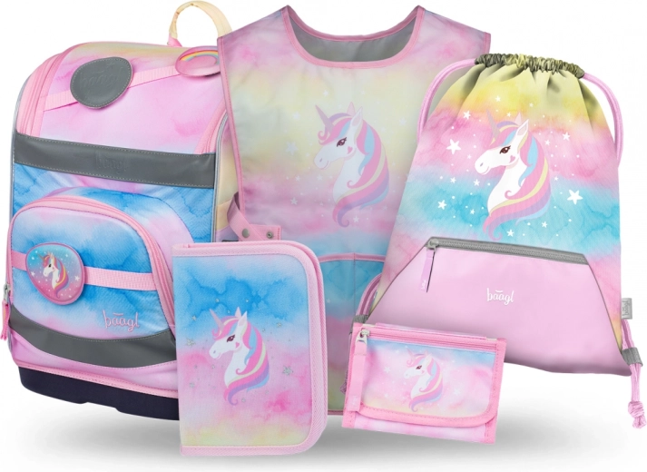 BAAGL set 5 Zippy Plus Rainbow Unicorn