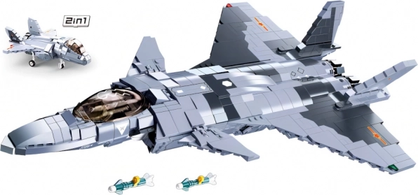 Sluban Model Bricks avión de combate Chengdu J–20