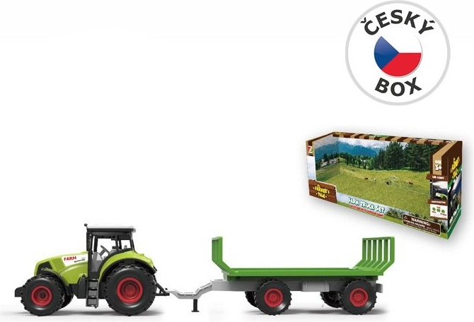 Tractor con remolque con sonido y luz