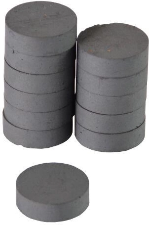 Imanes negros de 16 mm, set de 12 uds