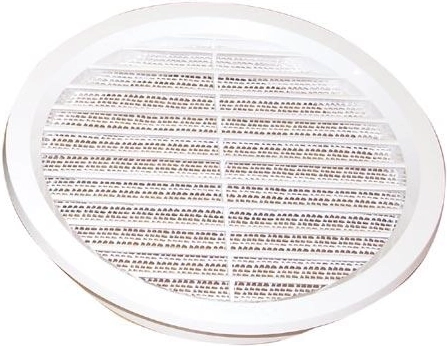Rejilla de ventilación con malla, diámetro 125 mm, blanca