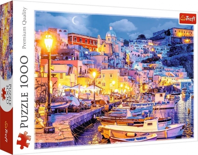Puzle de 1000 piezas - Trefl: Isla de Procida de noche, Italia