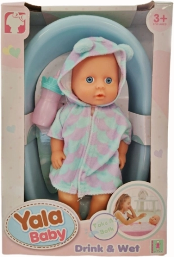 Muñeca bebé que orina con bañerita