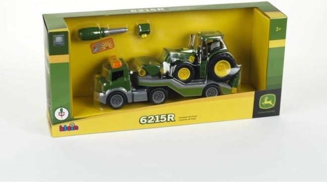 Tractor JOHN DEERE para montar en remolque de remolque