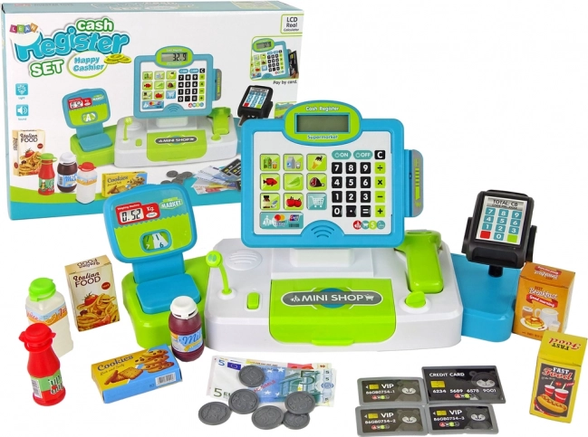 Caja registradora infantil con balanza y terminal