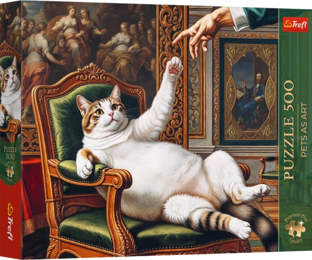 Puzzle 500 Premium Plus – Pets as Art: Su peluda majestad