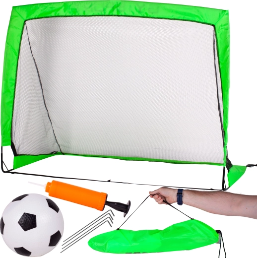 Portería de fútbol 120 × 90 cm con balón y bomba