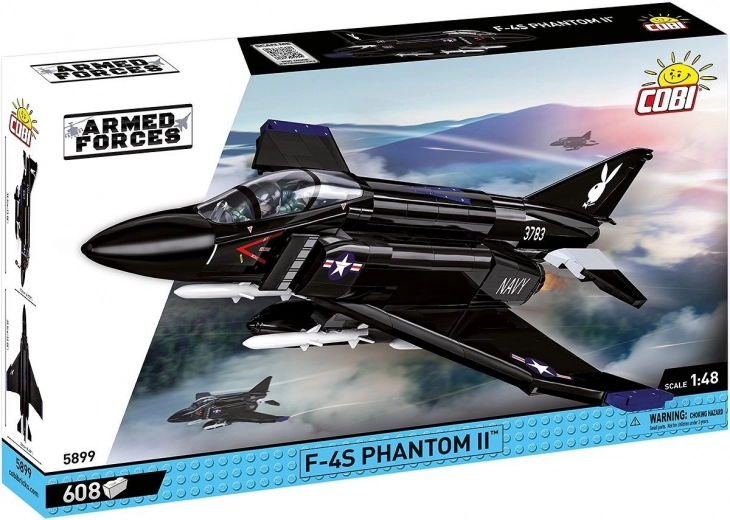 Set de construcción COBI F-4S Phantom II Black Bunny – 608 piezas