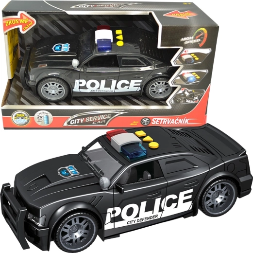 Coche de policía City Service Car 1:14 con luces y sonidos