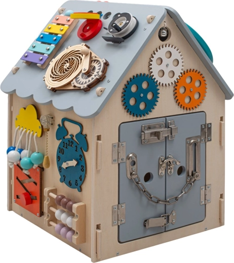 Tablero de actividades Montessori osito con luces LED Baby Mix