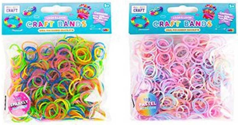 Gomitas Craft Bands – mezcla de colores para tejer pulseras