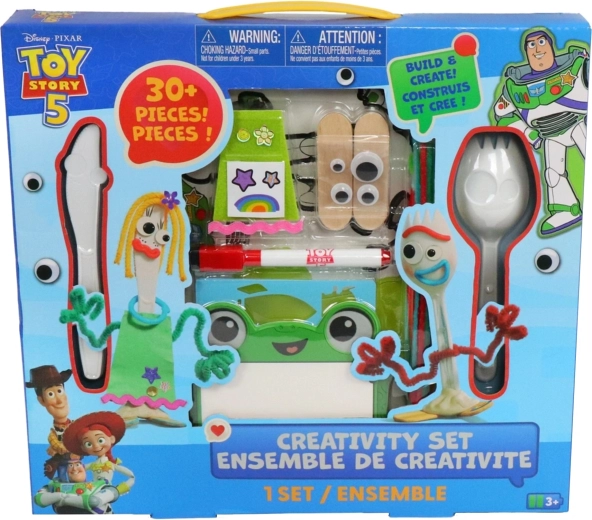 Disney Pixar Toy Story 5 set creativo para fabricar figuras de Forky y Karen Beverly