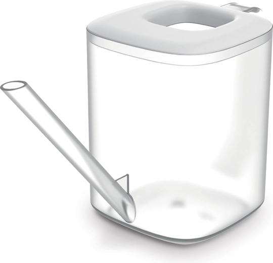Regadera Tubi 1 l transparente/blanca