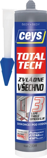 Adhesivo y sellador universal 290 ml gris CEYS TOTAL TECH